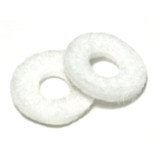 Midwest Fastener Cushioning Washer, , Felt White Finish, 10 PK